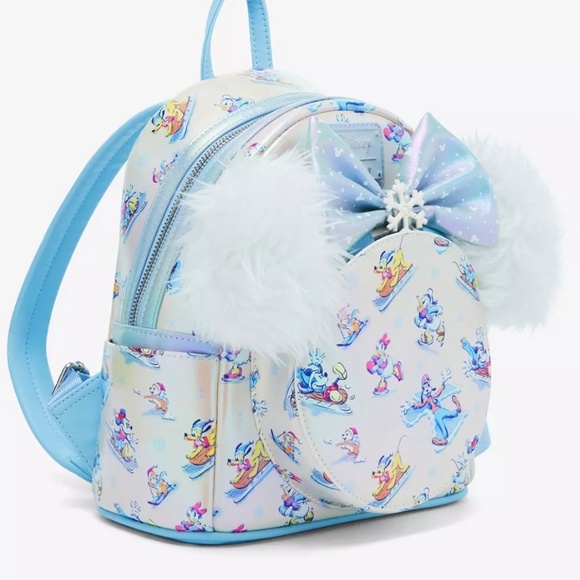 NWT Disney Winter Mini Backpack and Ear Set - Picture 2 of 4